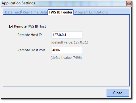 TWS IB Feeder tab